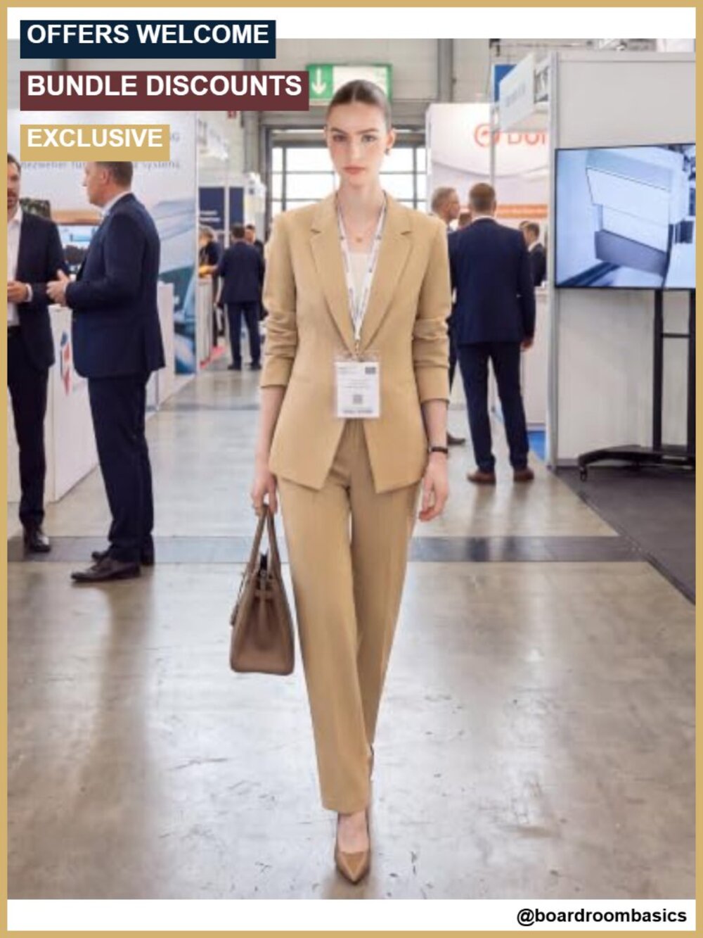 Women's 2 Piece Business Pantsuits Wrinkle Free Outfit - Picture 4 of 6